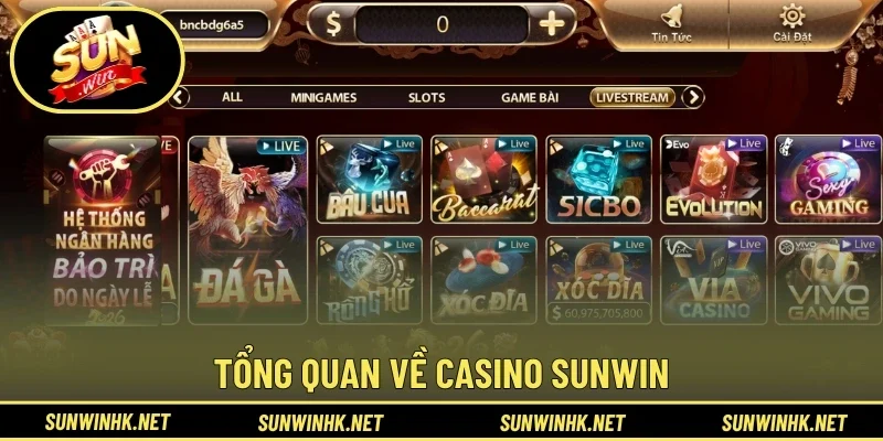 Khái quát chung về Casino Sunwin